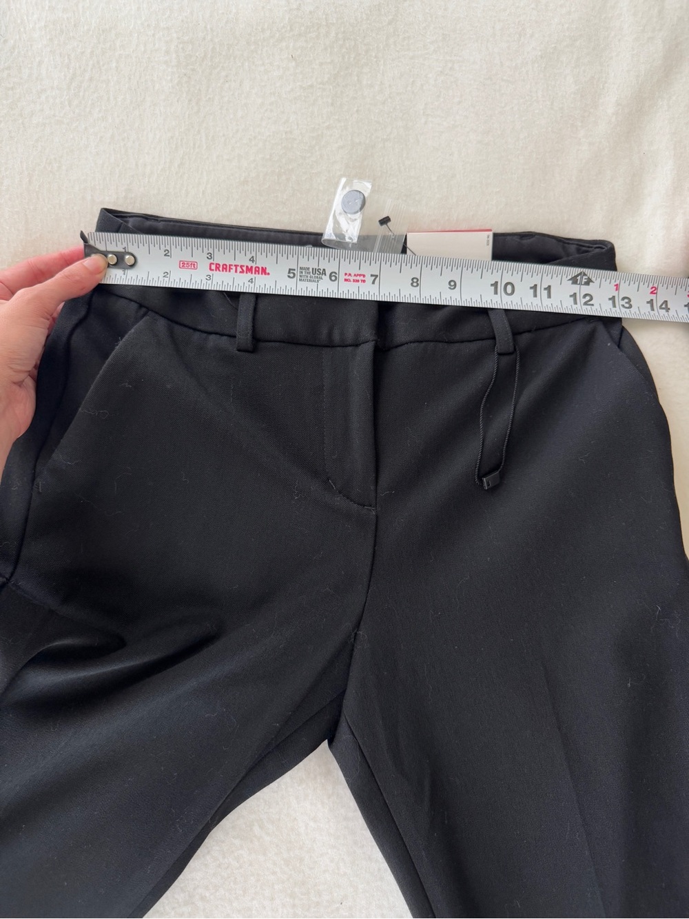 Express Columnist Barely Boot Mid Rise Trousers Black Size 00L NWT - Picture 3 of 6